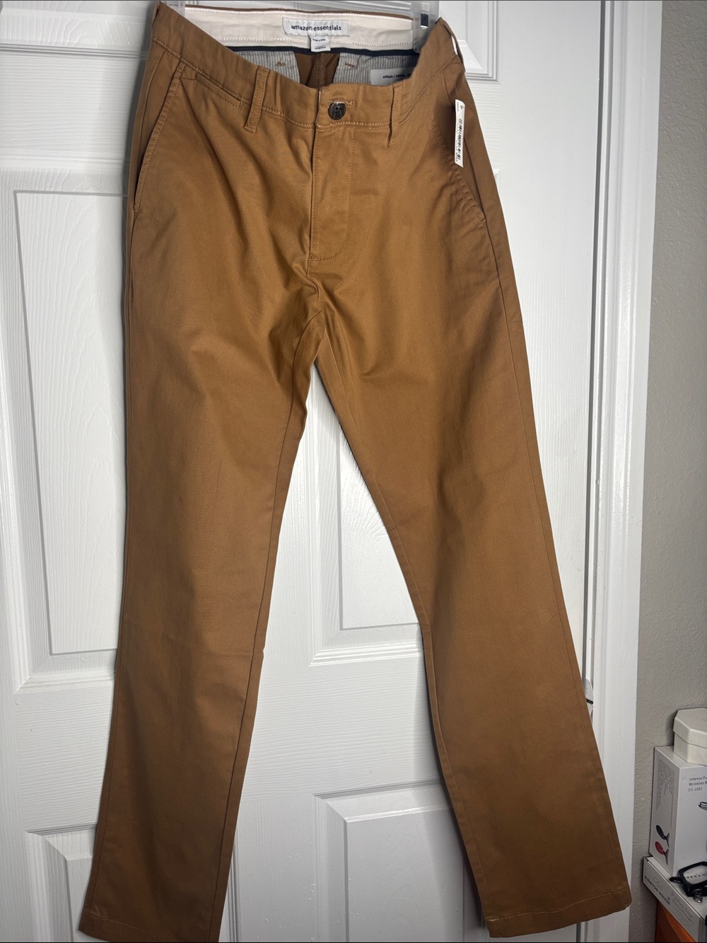 Essentials Men's Caramel Brown Chino Pants